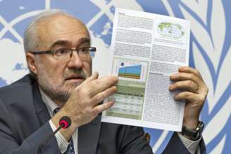 Michel Jarraud, secretário geral da OMM, apresenta o último relatório da entidade