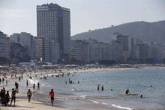 Praia de Copacabana, no Rio de Janeiro