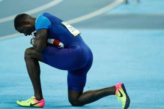 Usain Bolt na competição dos 100 metros rasos
