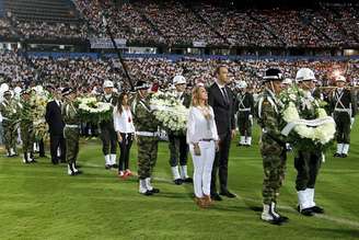 Mais de 40 mil torcedores foram ao estádio do Nacional prestar homenagem à Chapecoense 