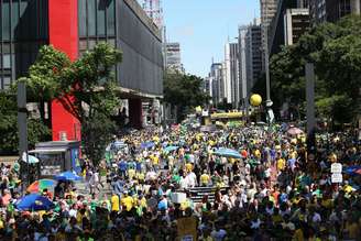 Protesto contra a corrupção na avenida Paulista, em São Paulo (SP)