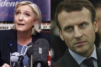 Marine Le Pen e Emmanuel Macron