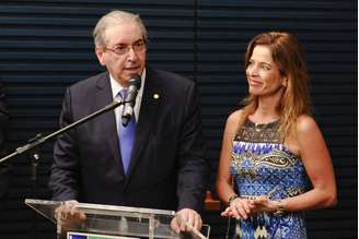 Eduardo Cunha e sua mulher, a jornalista Cláudia Cruz