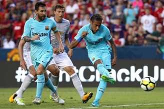 Neymar fez os três gols do Barcelona na pré-temporada nos Estados Unidos (Foto: Patrick Smith/AFP)