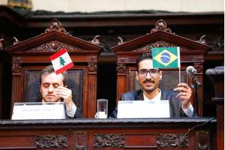 Mohamed Ali Kenawy, imigrante sírio agredido em Copacabana recebe o título de cidadão fluminense, no Palácio Tiradentes, sede da Assembleia Legislativa do Estado do Rio de Janeiro
