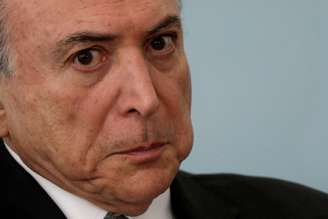 Temer durante cerimônia no Palácio do Planalto
 4/10/2017    REUTERS/Ueslei Marcelino