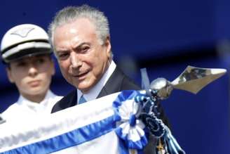 Presidente Michel Temer durante cerimônia em Brasília
23/10/2017 REUTERS/Ueslei Marcelino