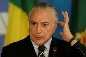 Temer, durante evento no Planalto 21/11/2017 REUTERS/Ueslei Marcelino 