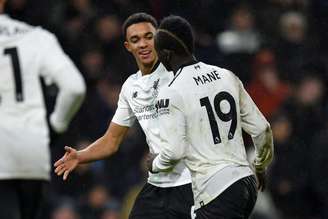 Mané fez o primeiro do Liverpool (Foto: Oli Scarff/AFP)