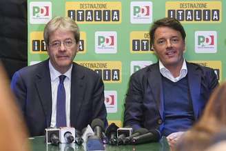 Paolo Gentiloni e Matteo Renzi disputarão assentos na Câmara e no Senado, respectivamente