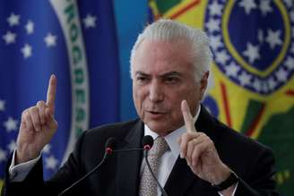 Presidente Michel Temer durante cerimônia em Brasília
27/02/2018 REUTERS/Ueslei Marcelino