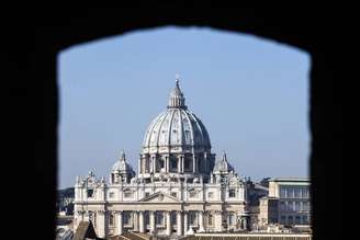 Vista da cúpula da Basílica de São Pedro, no Vaticano