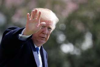 Presidente dos Estados Unidos, Donald Trump, na Casa Branca, em Washington 05/04/2018 REUTERS/Carlos Barria