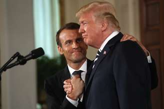 Trump e Macron concedem entrevista na Casa Branca
 24/4/2018    REUTERS/Kevin Lamarque