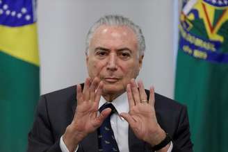 Presidente Michel Temer no Palácio do Planalto 15/03/2018 REUTERS/Ueslei Marcelino