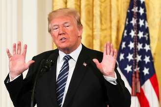 Trump, na Casa Branca  18/5/2018 REUTERS/Kevin Lamarque 
