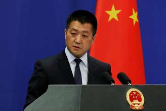 Porta-voz do Ministério das Relações Exteriores chinês, Lu Kang 23/04/2018 REUTERS/Jason Lee