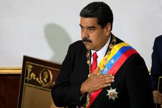O presidente da Venezuela, Nicolás Maduro, durante sessão especial da Assembleia Nacional Constituinte para fazer juramento para ser reeleito presidente em Caracas, na Venezuela
24/05/2018
REUTERS/Marco Bello 