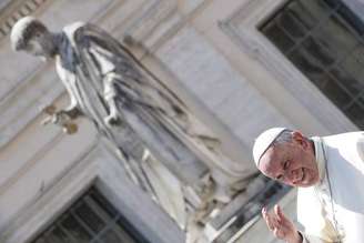 Papa Francisco durante audiência geral no Vaticano