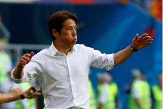 Técnico do Japão aposta em jogo coletivo para manter bom rendimento da estreia da seleção japonesa (Foto: AFP)