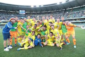 Jogadores do Chievo celebram permanência na Série A