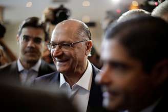Alckmin, em reunião com blocão  26/7/2018 REUTERS/Ueslei Marcelino 