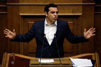 Tsipras faz discurso em Atenas
 5/7/2018  REUTERS/Alkis Konstantinidis