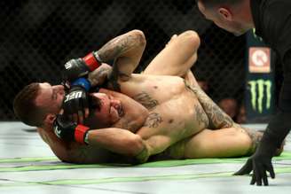 Com finalização sobre Cub Swanson, Moicano foi um dos grandes destaques do UFC 227 (Foto: Getty Images/UFC)