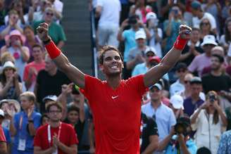 Rafael Nadal comemora em Toronto o 80º título na carreira