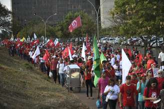 MST faz ato em Brasília