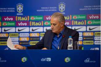 Tite elogiou o desempenho do Brasil no último Mundial e justificou escolhas (Foto: Pedro Martins / MoWA Press)