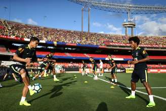 Seleção Brasileira teve treino aberto no Morumbi em 2017