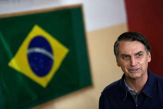 Candidato do PSL à Presidência, Jair Bolsonaro, vota no Rio de Janeiro 07/10/2018 REUTERS/Ricardo Moraes