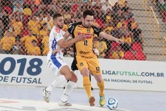 Magnus Futsal superou Joaçaba no primeiro jogo das oitavas da Liga Nacional (Foto: Divulgação/Magnus Futsal)