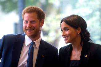 Príncipe Harry e a mulher, Meghan, durante evento em Londres 04/09/2018 Victoria Jones/Pool via Reuters