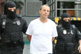 O ex-governador do Rio de Janeiro, Sergio Cabral, é visto no IML de Curitiba