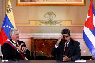 Presidentes de Cuba e da Venezuela em Caracas
 30/5/2018    REUTERS/Marco Bello 