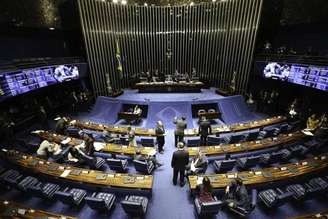 Imagem do Senado brasileiro, em Brasília (19/12/2018)