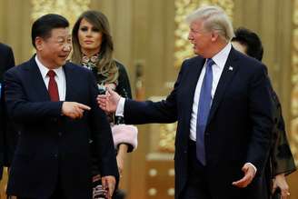 Presidentes dos EUA, Donald Trump, e da China,Xi Jinping
09/11/2017
REUTERS/Jonathan Ernst