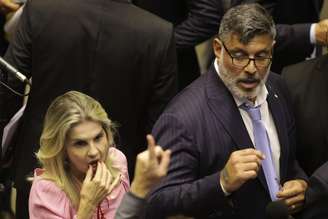 O Deputado Alexandre Frota (PSL-RJ) durante sessão extraordinária deliberativa, no plenário da Câmara dos Deputados, em Brasília (DF), nesta quarta-feira.