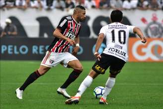 Último duelo: Corinthians 1 x 1 São Paulo - Brasileirão 2018 (Foto: Eduardo Carmim/Photo Premium)