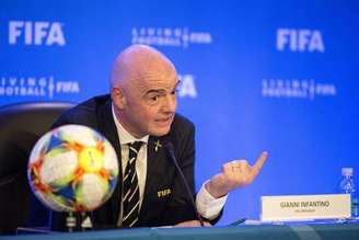 O presidente da Fifa, Gianni Infantino, apresenta o novo Mundial de Clubes
