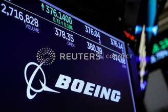 Logo da Boeing em painel de ações em Nova York, EUA
13/03/2019
REUTERS/Brendan McDermid