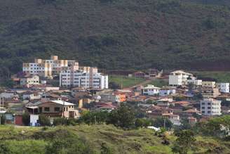 Vista geral do entorno da barragem Sul Superior, da mina do Gongo Soco, em Barão de Cocais, cidade da região Central de Minas
