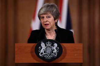 Primeira-ministra britânica, Theresa May
02/04/2019
Jack Taylor/Pool via REUTERS