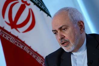 O ministro das Relações Exteriores do Irã, Mohammad Javad Zarif, durante entrevista à Reuters em Nova York
24/04/2019
REUTERS/Carlo Allegri 