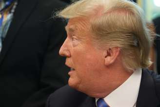 Presidente dos EUA, Donald Trump, durante cerimônia no Salão Oval da Casa Branca
29/04/2019 REUTERS/Leah Millis 