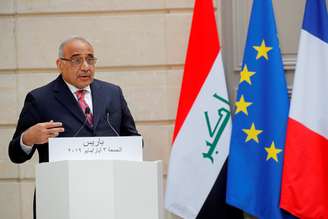 Primeiro-ministro iraquiano, Adel Abdul Mahdi, durante visita à França, em Paris
03/05/2019 REUTERS/Philippe Wojazer/Pool