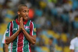 O jogador João Pedro do Fluminense durante a partida entre Fluminense e Atlético Nacional COL, válida pela Copa Sulamericana 2019 no Estádio do Maracanã no Rio de Janeiro (RJ)