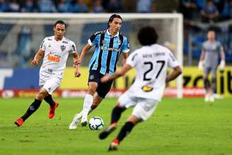 O Galo traçou uma estratégia de jogo esperando o Grêmio, mas o gol no início do segundo tempo desmontou a tática de Rodrigo Santana- LUCAS UEBEL/GREMIO FBPA
